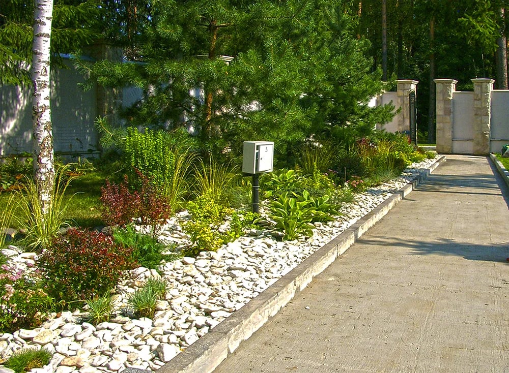 Миксбордер осенью